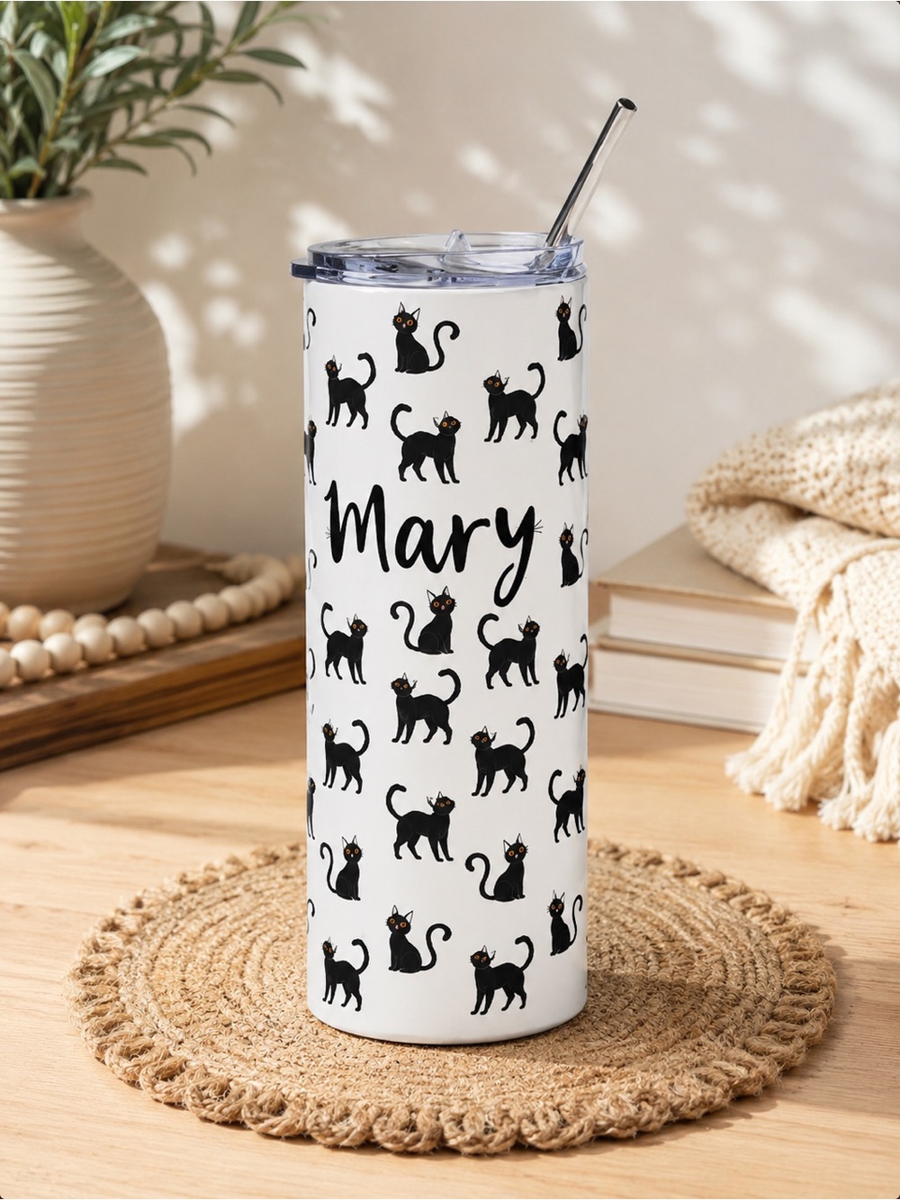 Black Cat "Mary" Tumbler - New in Box